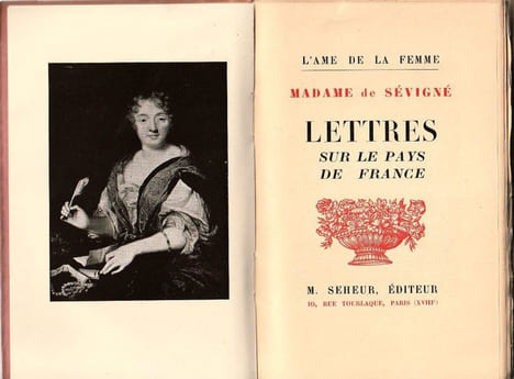 Lettres sur le pays de France. Sévigné (Marquise de)