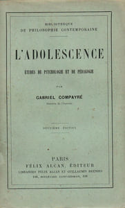 L'Adolescence - Étude de psychologie et de pédagogie.