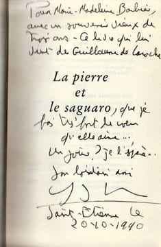 La Pierre et le Saguaro.. Berger (Yves)