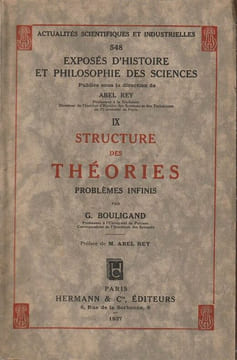 Structures des théories Problèmes infinis.. BOULIGAND G.