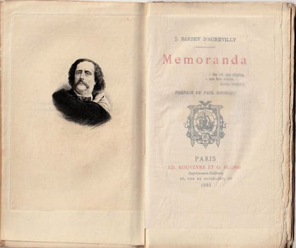 Mémoranda.. D' Aurevilly Barbey