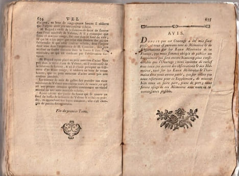 Dictionnaire Minéralogique et Hydrologique de la France - Tome Premier - Partie première : Des Fontaines Minérales. Buc' Hoz ( Pierre-Joseph)
