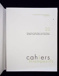 Cahiers Intempestifs Tome n° 23