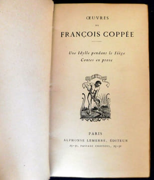 Une Idylle pendant le siège - Contes en prose. Copée François