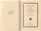 Les Lais de Marie de France Transpos&eacute;s en Fran&ccedil;ais moderne par Pal Truffraut. . Tuffrau Paul