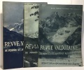 Revue Valdôtaine de pensée et d'action régionalistes - 3 volumes: Janvier 1948 +Avril-Juin 1948 + Oct.-Dec 1948. aoste brocherel (directeur)