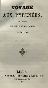 Voyage aux Pyrénées par l'auteur des souvenirs de voyage 2e édition. Collectif