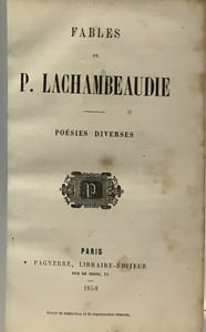 Fables - poésies diverses
