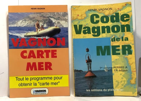 30 conseils au plaisancier + Code vagnon de la er 1er volume 17e édition + Carte Mer Vagnon + Marées comprendre les marées (Odile Guérin) --- 4 ...