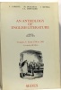 An anthology of English literature volume 2: from 1660 to 1798 + volume 3: from 1798 to 1901 + volume 4: from 1901 to the present day. Chevalier  ...
