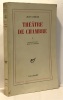 Théâtre de chambre - tome I - n. Tardieu Jean