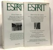 Revue Esprit numéro 2-3/4 en 2 volumes: Entre la loi et le contrat + L'un et l'autre sexe. Collectif