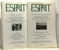 Revue esprit - numéro 8/9 - 12 année 1995 -- L'avenir du travail + Vers une société de la pluriactivité. Collectif
