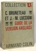 Guide de la version anglaise. Bruneteau  Luccioni