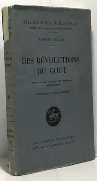 Des révolutions du goût - introduction par Henri Moncel. Doudan Ximénès