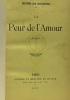 La peur de l'amour. De Régnier Henri