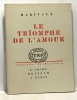 Le triomphe de l'amour - TNP théâtre national populaire collection du répertoire. Marivaux