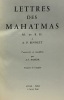 Lettres des Mahatmas. Barker A. T