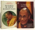Du bonheur de vivre et de mourir en paix + Le dalaï Lama parle de Jésus --- 2 livres. Dalaï-Lama