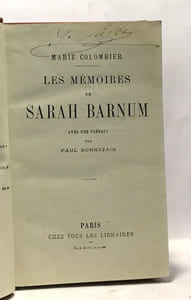 Les mémoires de Sarah Barnum avec une préface par Paul Bonnetain