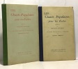 Chants populaires pour les écoles - poésie mélodies --- 2 volumes première et deuxième série. Bouchor  Tiersot