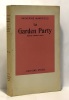 La garden party -préface d'Edmond Jaloux. Mansfield Katherine