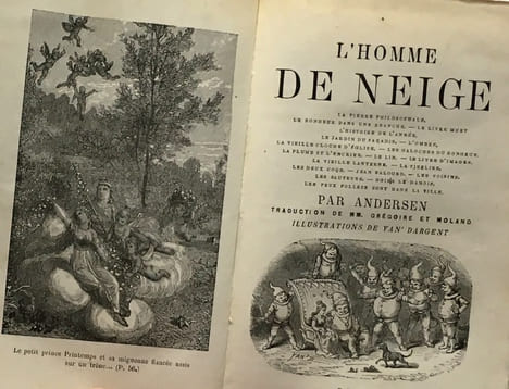 L'homme de neige - La pierre philosophale le bonheur dans une branche le livre muet l'histoire de l'année... traduction de MM. Grégoire et Moland ...