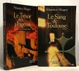 Le Trésor des albigeois + Le sang de Toulouse (histoire Albigeoise du XIIIe siècle) --- 2 livres. Magre Maurice  Bedu Jean-Jacques