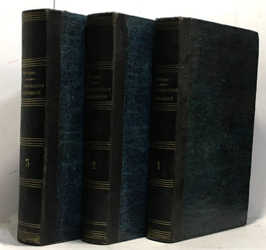 Pratique de la perfection chrétienne et religieuse du R.P. Alphonse Rodriguez - traduit de l'espagnol par l'abbé Régnier Desmarais - tome un deux et ...