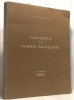 Catalogue des normes françaises 19e édition 1957 - projets de normes mis en application Feuilles et fascicules de documentation extraits des normes. ...