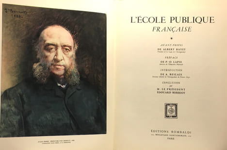 L'école publique française: De l'école de Jadis à l'école d'aujourd'hui + La vie de l'école (tome un et deux) - avant propos de Albert Bayet préface ...