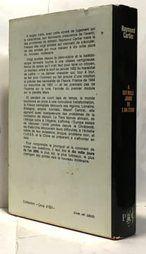 À dix mille jours de l'an 2000. Cartier Raymond