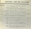 Arts de l'ouest &eacute;tudes et documents --- Rennes art et culture. Collectif