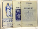 Echos de Kérizinen n°7 mars 1978 + n°8 juin 1978 + Kerizinen messages du sacré-coeur et de la sainte-vierge. Collectif