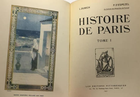 Histoire de Paris - tome premier et second. Dubech D'espezel