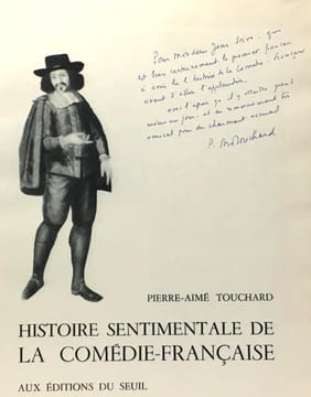 Histoire sentimentale de la comédie-française. Touchard Pierre-aimé