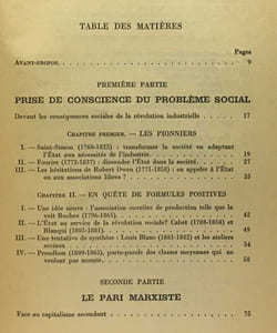Histoire des doctrines dans l'Europe contemporaine - histoire du travail et de la vie économique