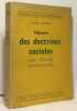 Histoire des doctrines dans l'Europe contemporaine - histoire du travail et de la vie &eacute;conomique. Lefranc Georges