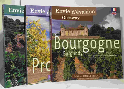 Bourgogne : Edition français-anglais + Côte d'Azur (ed. française) + Provence (ed. française) --- 3 livres