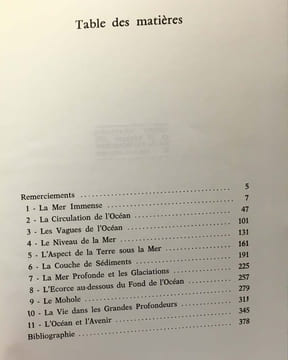 L'océan - le point des connaissances océanographiques. Ericson  Wollin