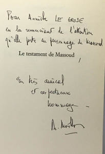 Le Testament De Massoud