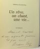 Un rêve un chant une vie... --- poèmes - avec envoi de l'auteur). Brochard-Moy Madeleine