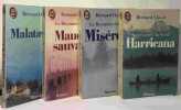 Le Royaume Du Nord: Harricana Mis&eacute;r&eacute;r&eacute; Maudits sauvages + Malataverne --- 4 volumes. Clavel Bernard Ruzante