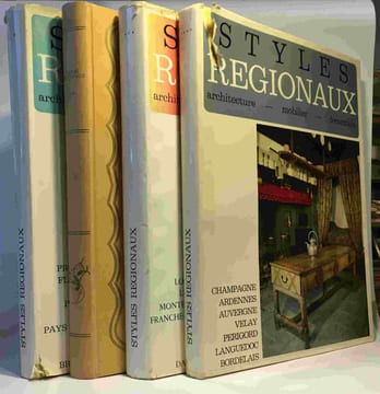 Styles régionaux - architecture mobilier décoration - coll. Plaisir de France tome 1 à 4: Lorraine Luxeuil-Montbéliard Franche-Comté... + Champagne ...