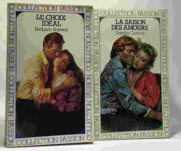 Comme un oiseau sauvage + La saison des amours + La dame à la licorne + Le choix idéal + Par un été torride + Le héros de la nuit -- 6 livres collection Harlequin