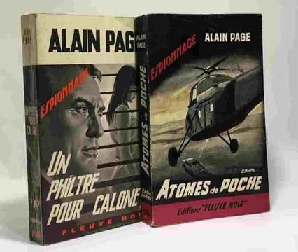 Atomes de poche + un philtre pour Calone --- 2 livres. Page Alain