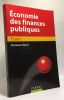 Économie des finances publiques - Cours. Huart Florence
