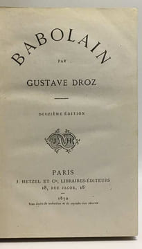 Babolain - 12e édition. Droz Gustave