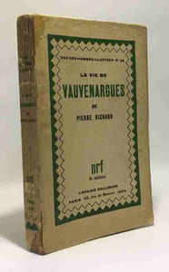 La vie de Vauvenargues - vie des hommes illustres n°43