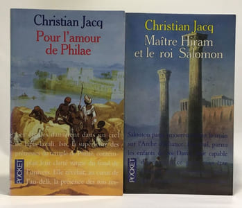 9 romans: Pour L'amour De Philae + Maître Hiram et le roi Salomon + La Reine soleil + La sagesse égyptienne + Toutânkhamon l'ultime secret + L'affaire Toutânkhamon + Les Egyptiennes + Le moine et le v